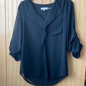 Calvin Klein lined top. Sleeves are sheer